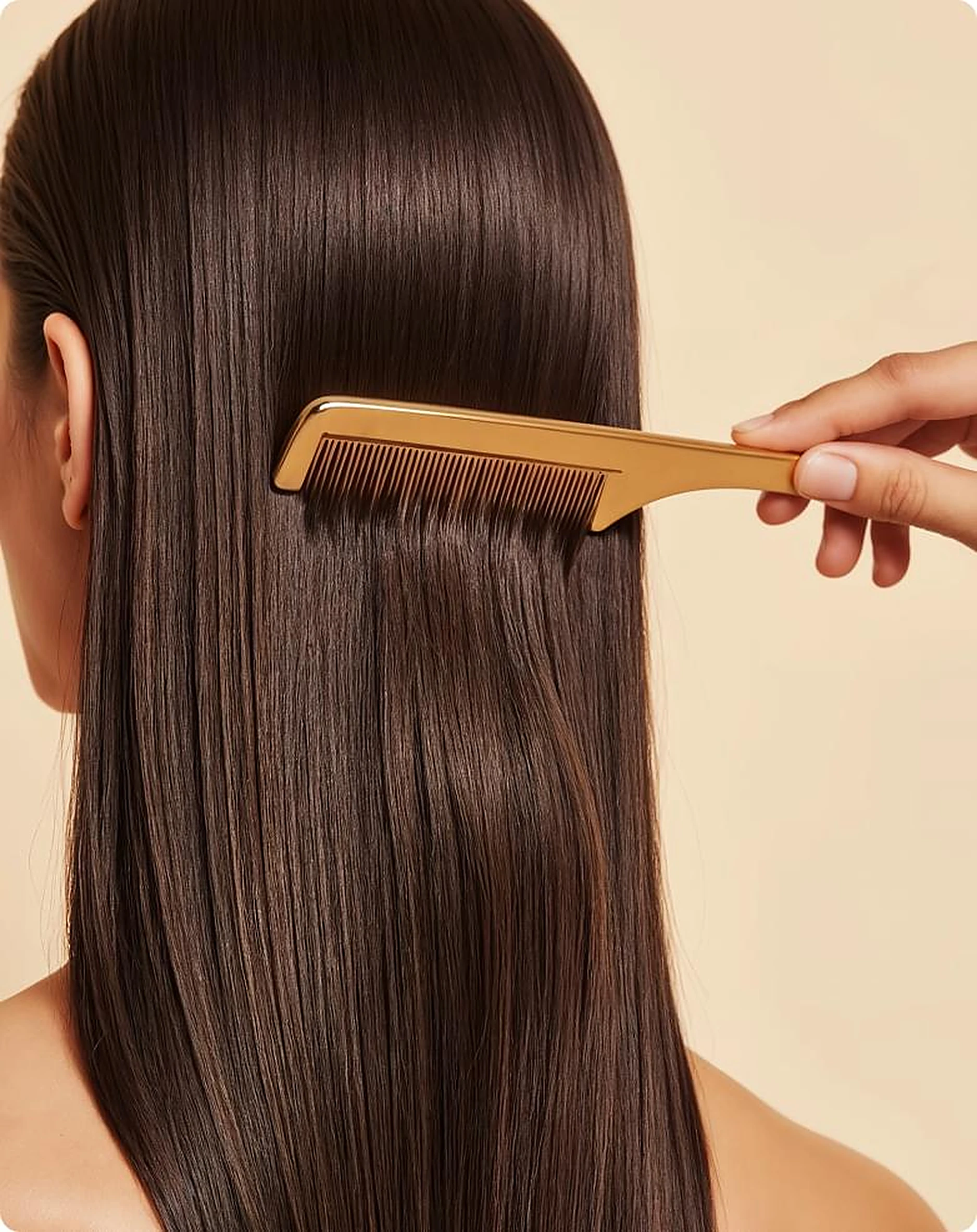 Combing natural hair